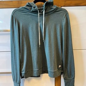Vuori athletic green hoodie.